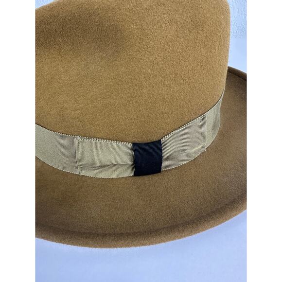 Goorin Bros "Dean the Butcher" 100% Wool Fedora Hat Size XL Whiskey Brown - Picture 6 of 9